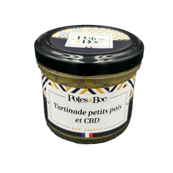 TARTINADE PETITS POIS ET CBD